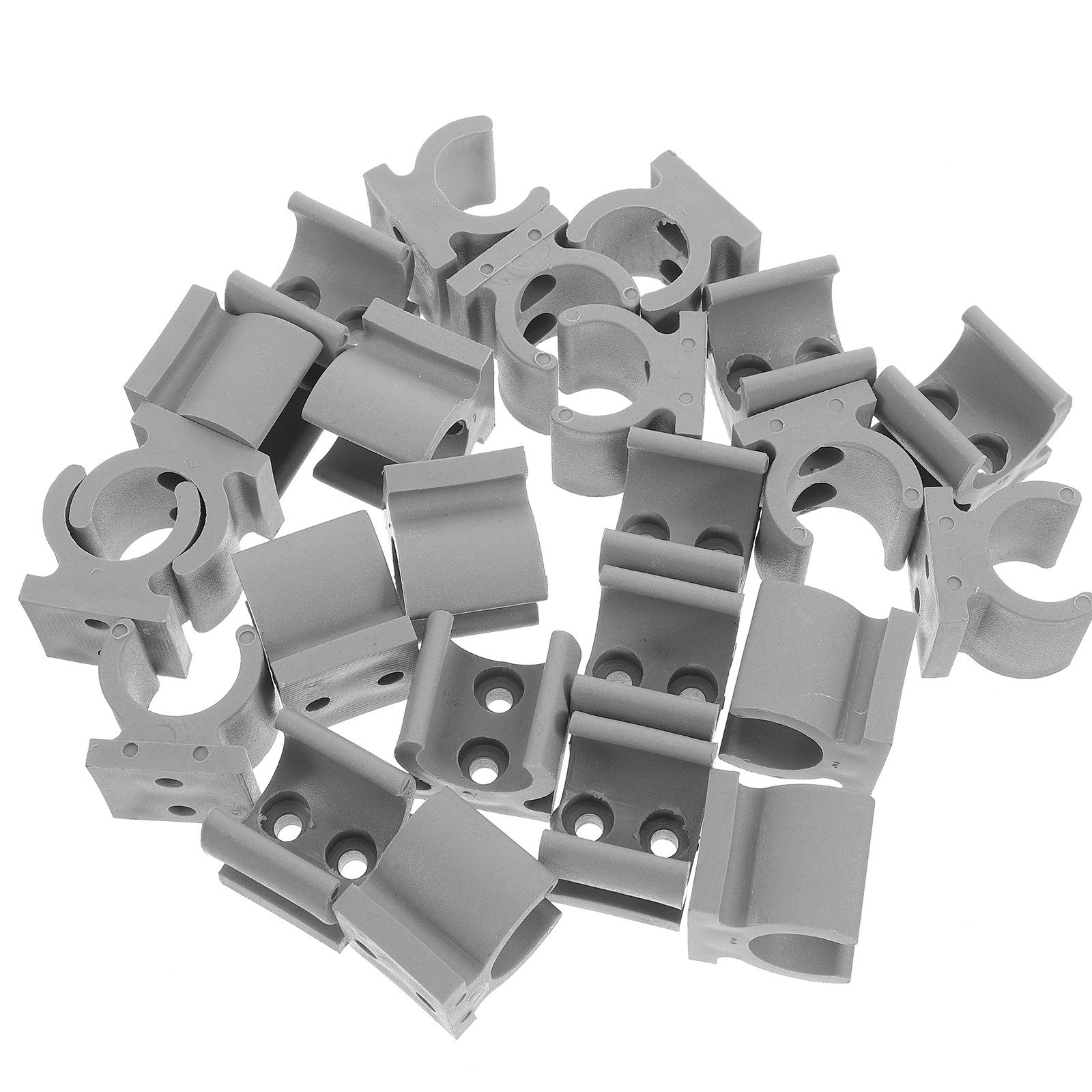 Plastic Pipe Clip - 24 Pezzi di Morsetti a U